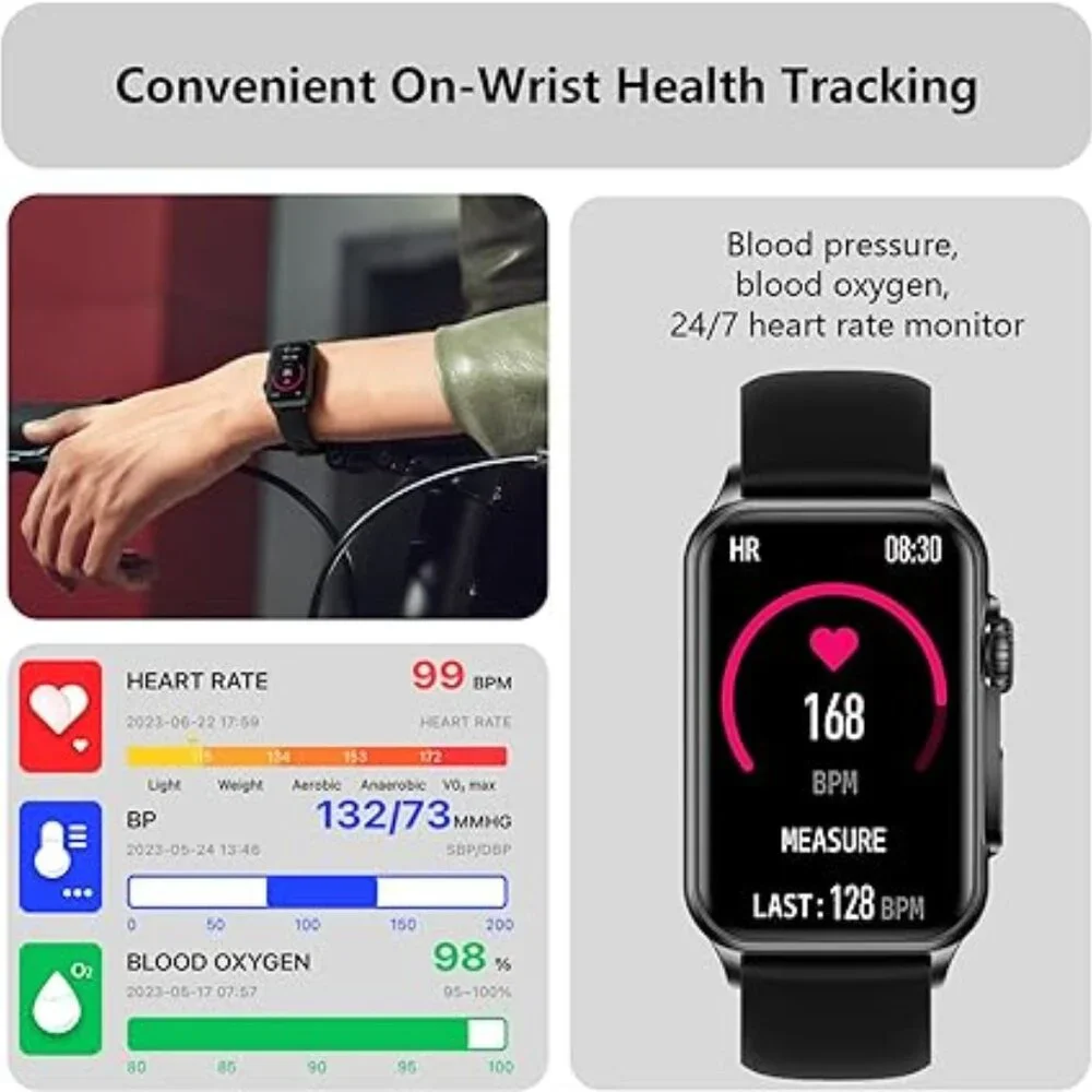 Brand New Smart Watch Fitness Tracker Answer/Make Calls, Track Blood Pressure